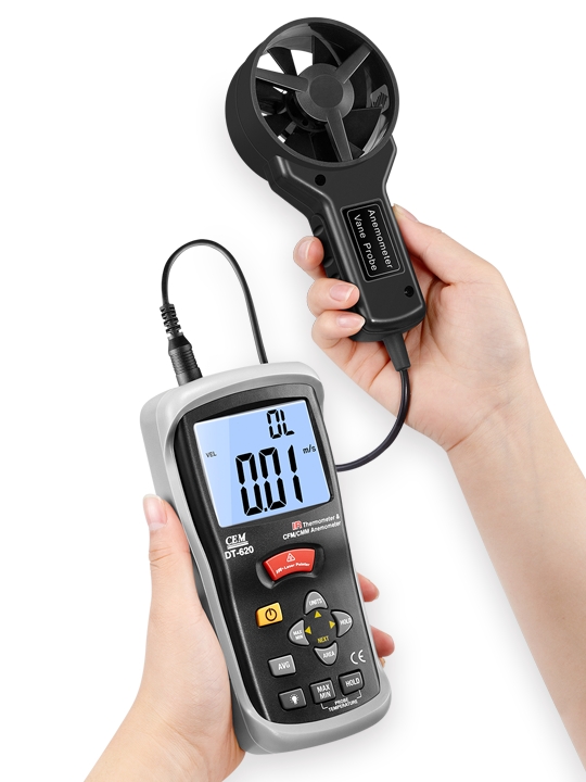 華盛昌DT-620多功能便攜手持式風(fēng)速儀圖片1