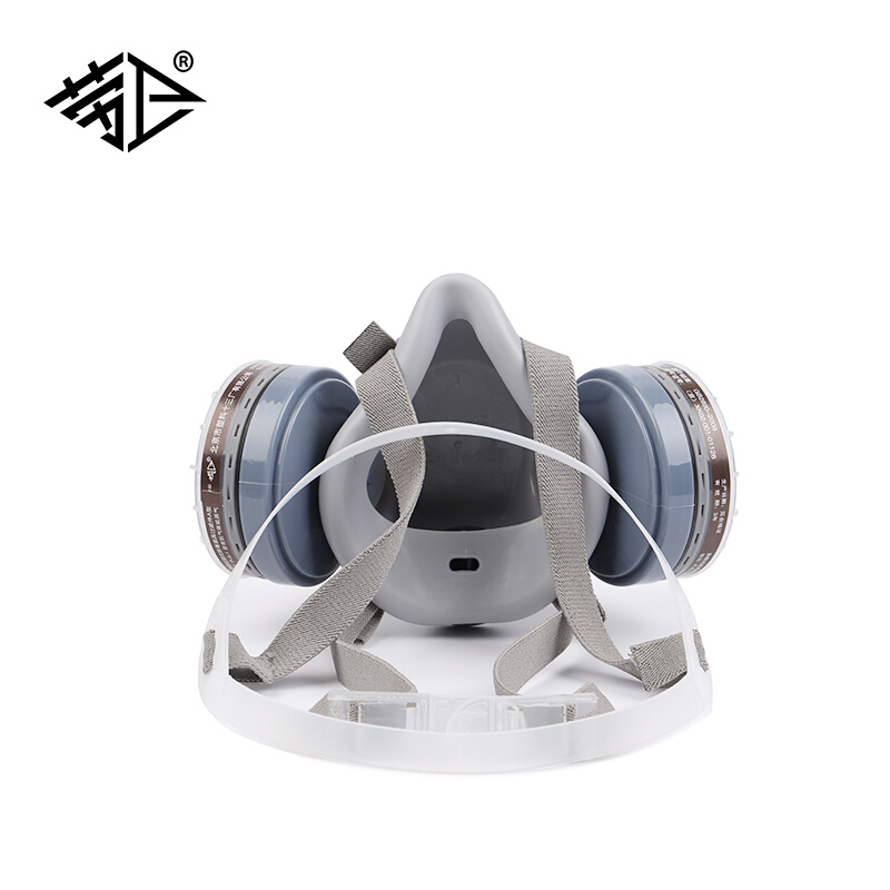 勞衛101A-3雙濾盒半面罩防毒面具圖片1