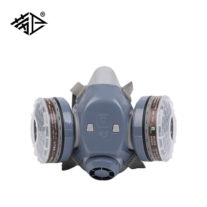 勞衛101A-3雙濾盒半面罩防毒面具圖片2