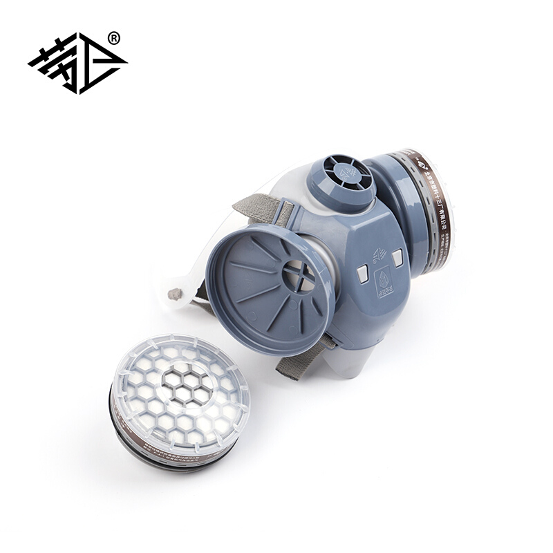 勞衛101A-3雙濾盒半面罩防毒面具圖片3