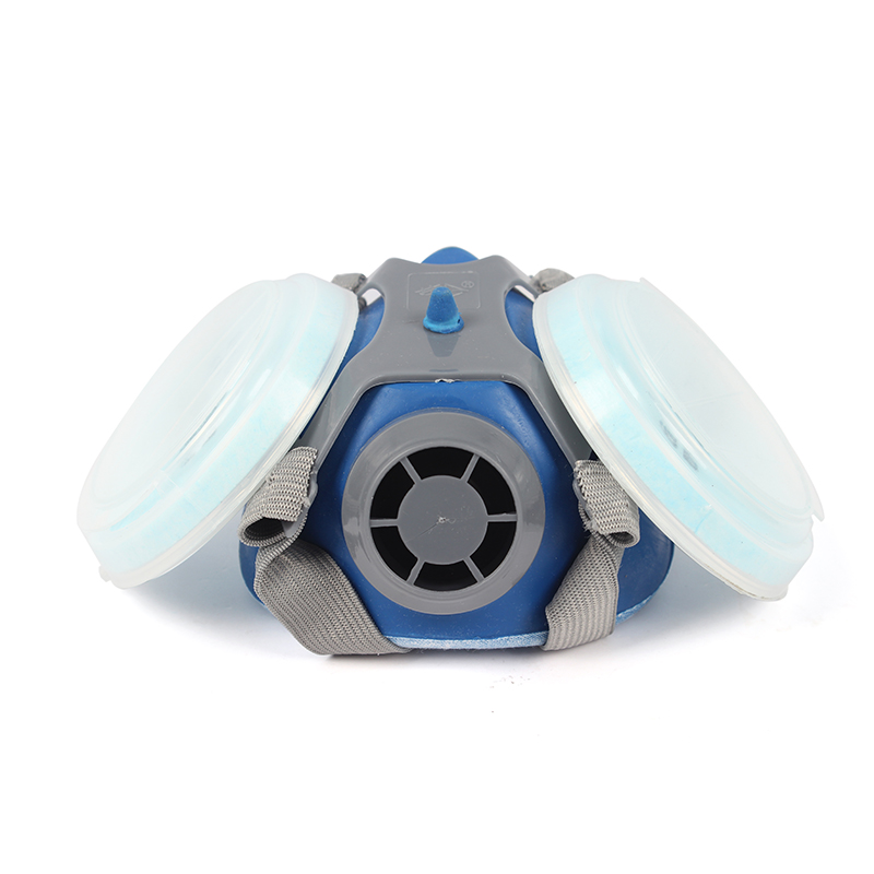 勞衛302雙濾盒半面罩防塵面具圖片3