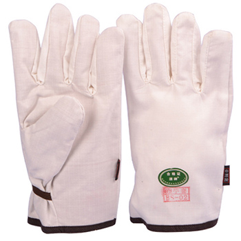 漂牌BS-02一等白帆布手套圖片3