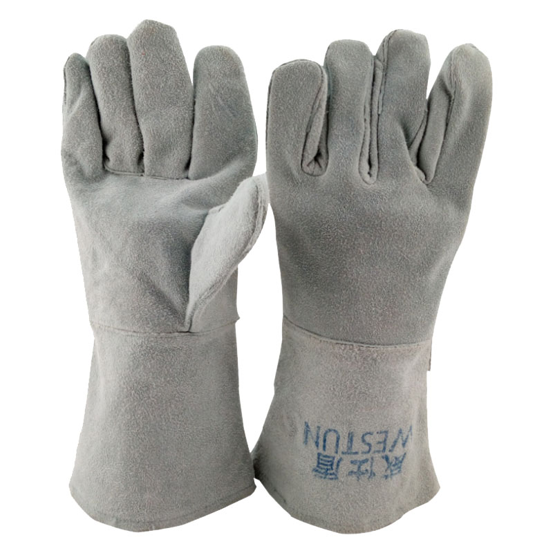 威仕盾G-1649灰色斷背電焊手套圖片1