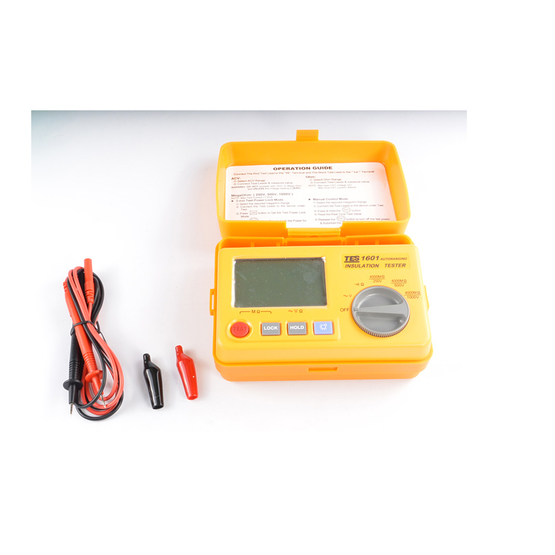 泰仕TES TES-1601數(shù)字式自動換文件絕緣測試器圖片3