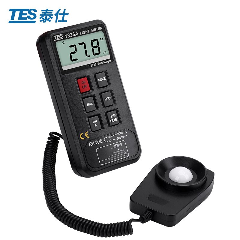 臺灣泰仕TES-1336A記憶式照度計圖片1
