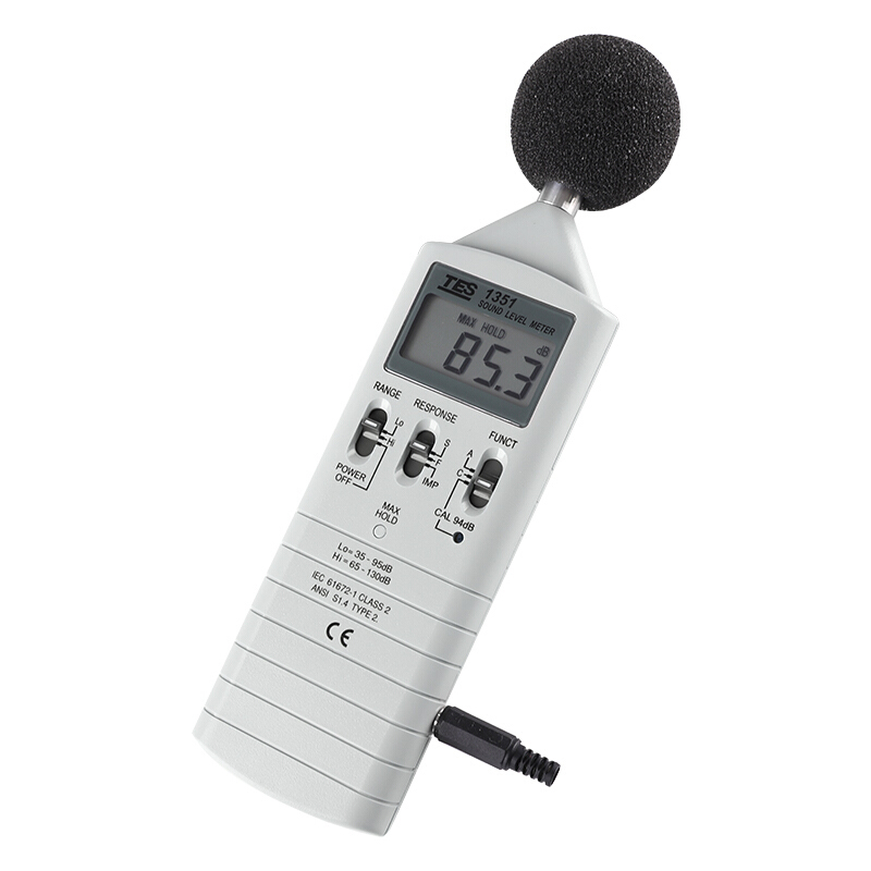 臺灣泰仕TES-1351數字式聲級計噪音計圖片1