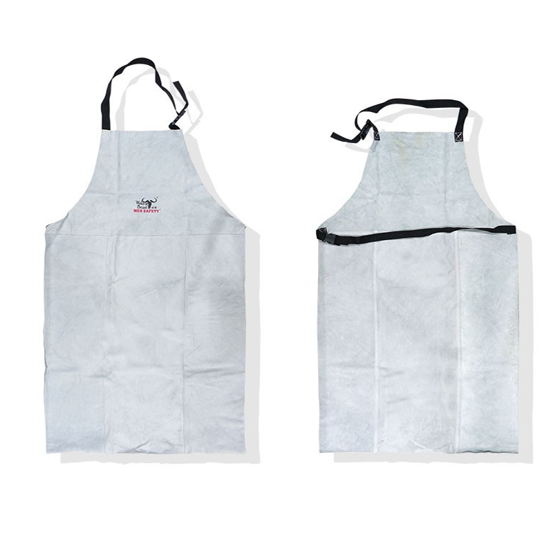 焊獸61505原色焊工皮圍裙圖片1