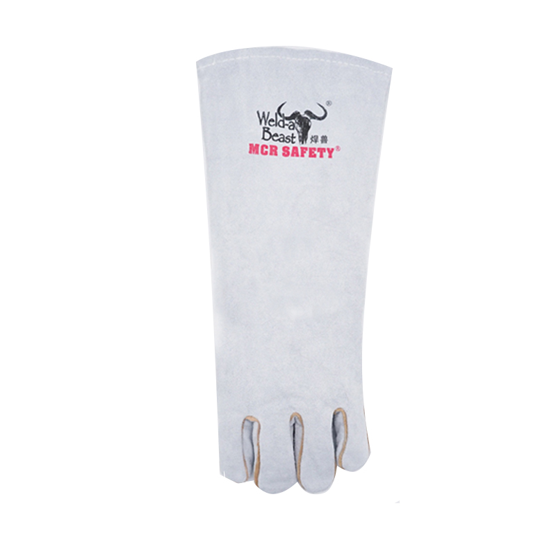 焊獸4150-16二層原色加長(zhǎng)電焊手套圖片4