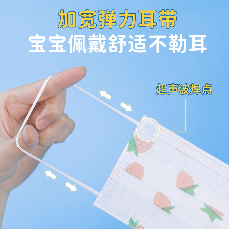 袋鼠滅菌一次性醫用外科兒童口罩圖片5
