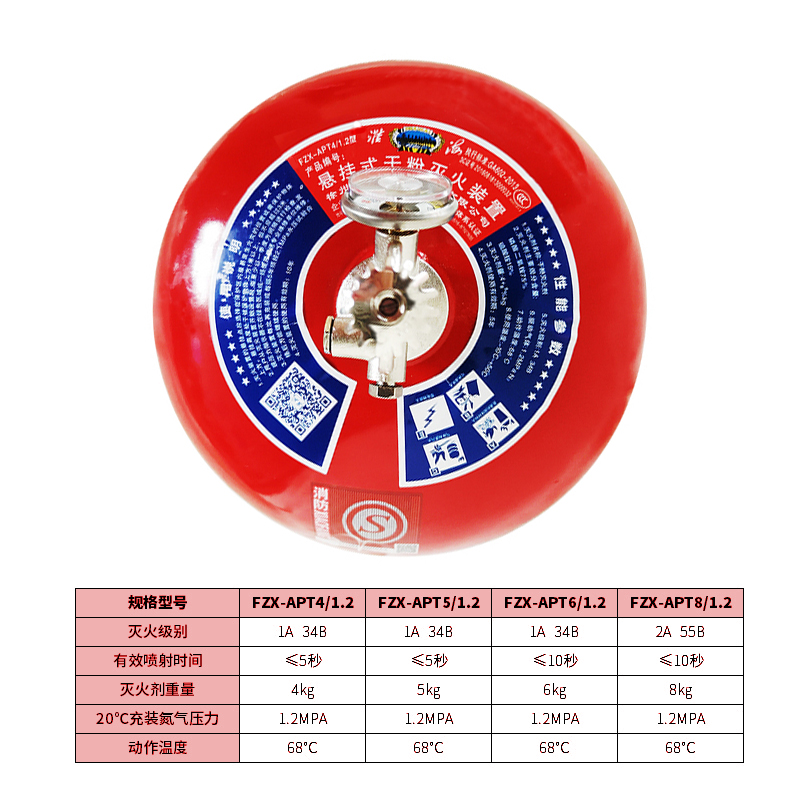 淮海吊式溫控懸掛干粉滅火器圖片3