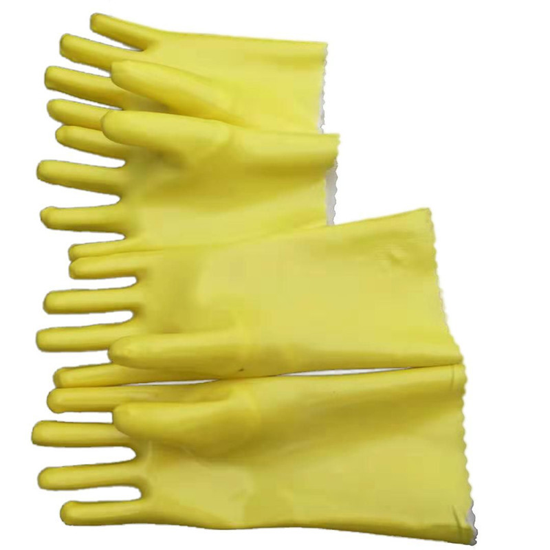 千禧龍035黃棉毛浸塑PVC手套圖片4 千禧龍035黃棉毛浸塑PVC手套圖片4