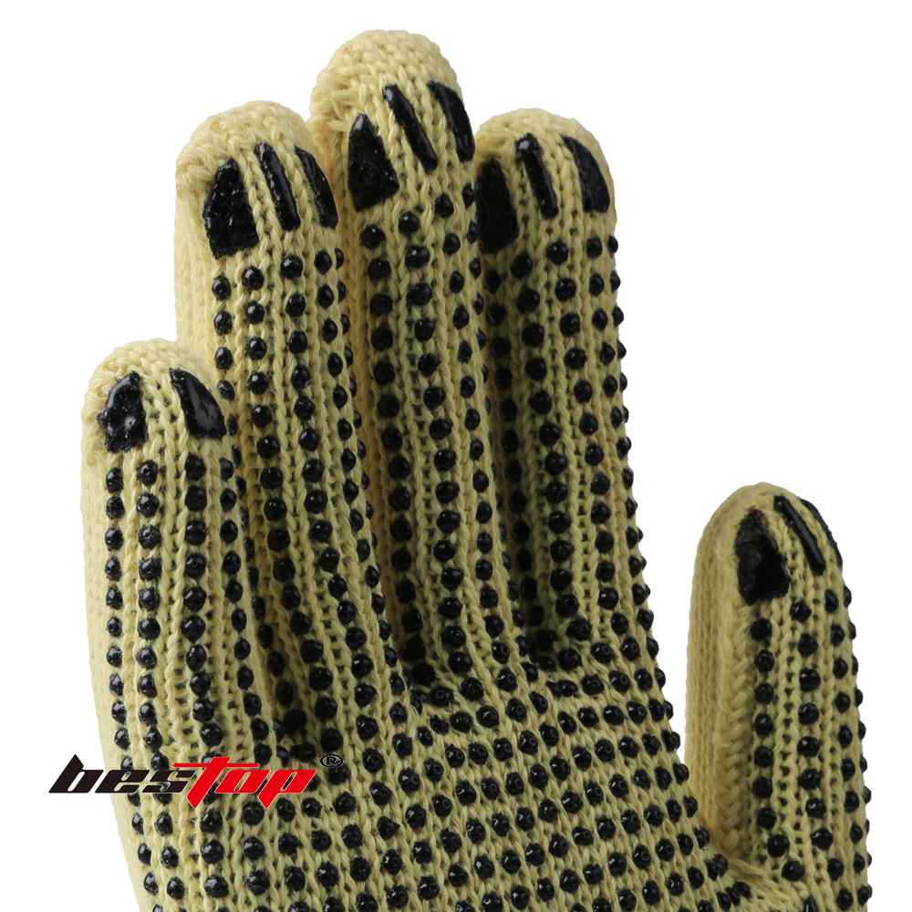 bestop倍護B5033-2芳綸PVC點塑阻燃防割手套圖片4