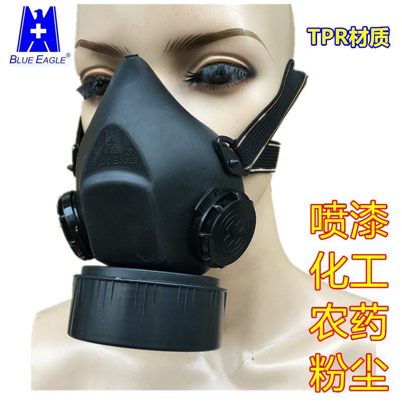 藍(lán)鷹NP305橡膠單濾盒半面罩防毒面具圖片6