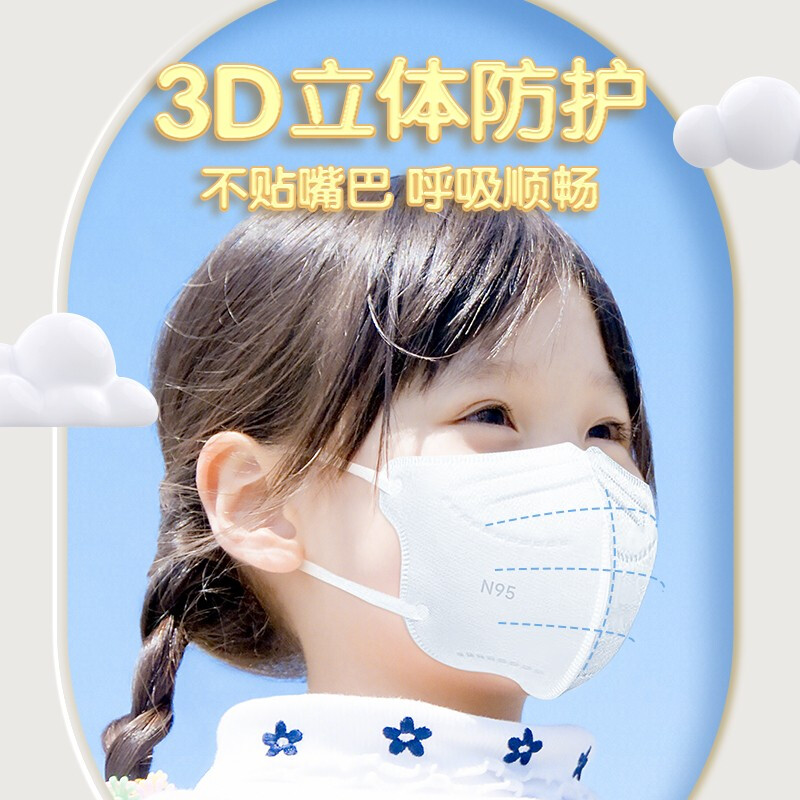 美仕康N95級滅菌醫用防護兒童口罩圖片1