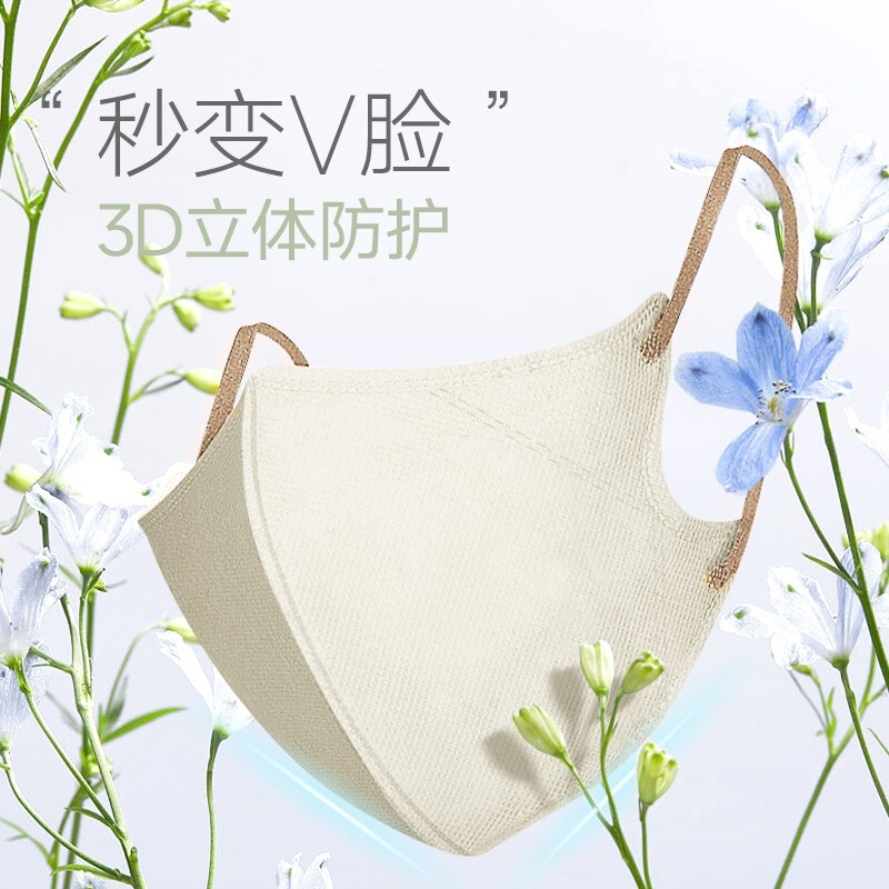 美仕康莫蘭迪成人薄款一次性口罩圖片4