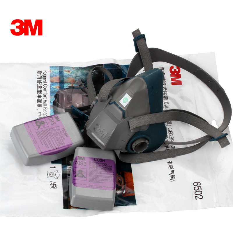 3M6502+7093CN KP100防塵面具三件套圖片1