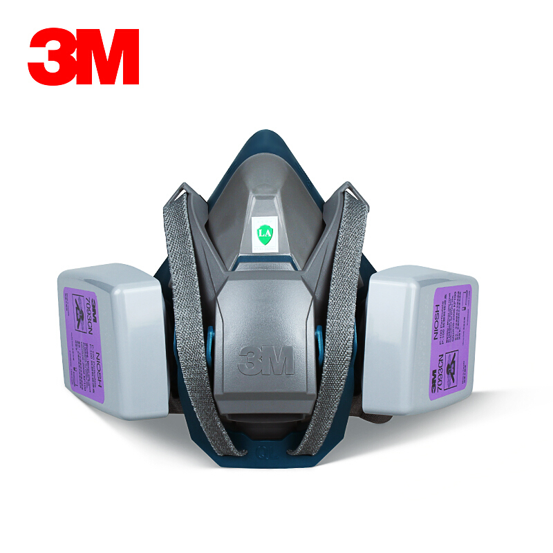 3M6502QL+7093CN KP100防塵面具三件套圖片2