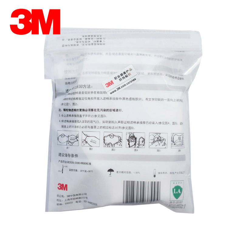 3M1744CN濾棉KN95有機蒸氣異味過濾棉圖片4