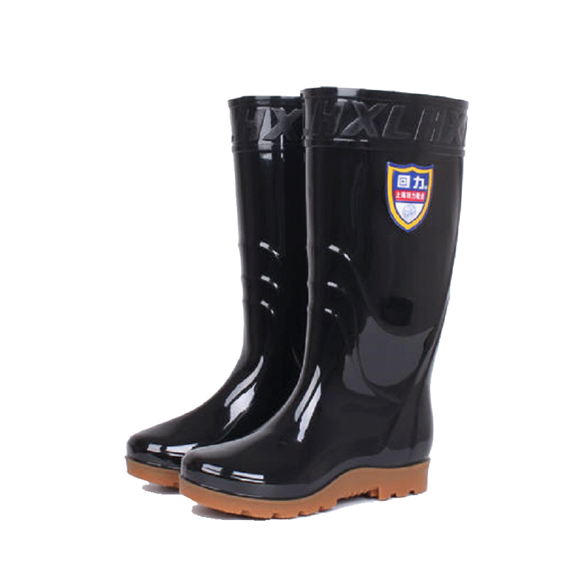 回力868黑色PVC防滑雨靴圖片4