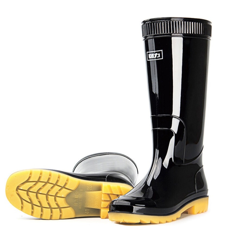 回力807高筒PVC黑色雨靴圖片2