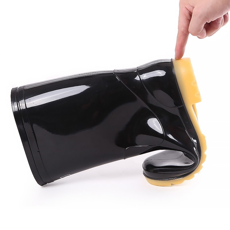 回力807防滑防水黑色中筒雨靴圖片1