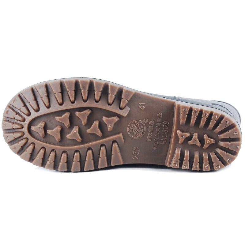 回力8128黑色耐油防滑中簡雨靴圖片2