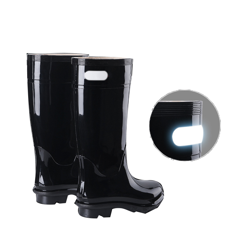 回力028高筒黑色雨靴圖片1