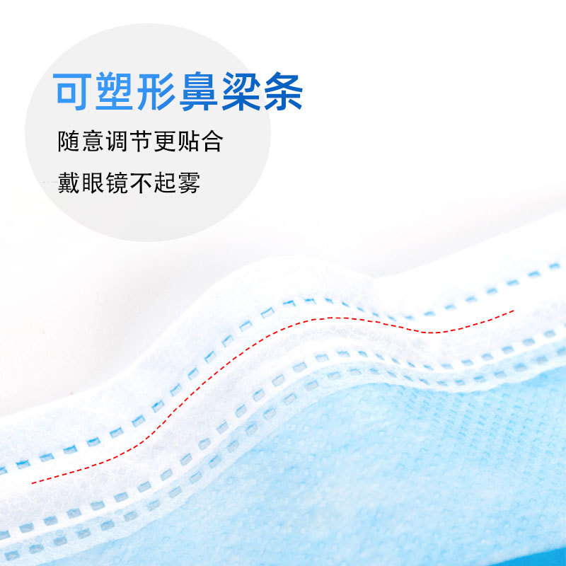 冠樺1203一次性平面耳帶式防護口罩圖片3