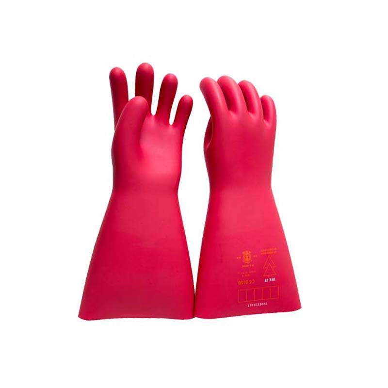 安全牌40kv乳膠電工絕緣手套圖片1