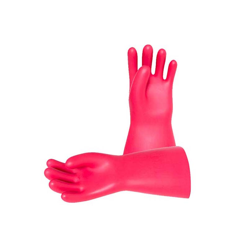 安全牌30kv乳膠電工絕緣手套圖片2