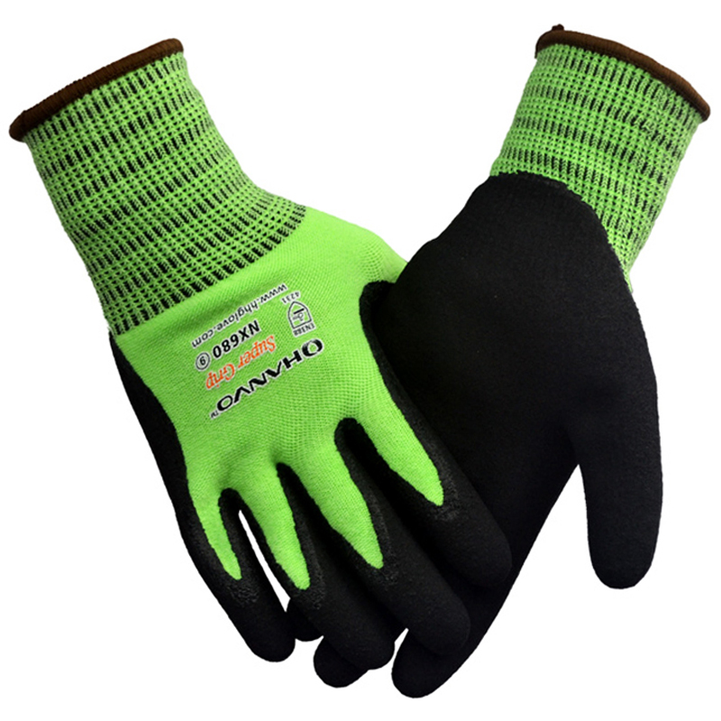 恒輝NX680丁腈浸膠耐低溫手套圖片1