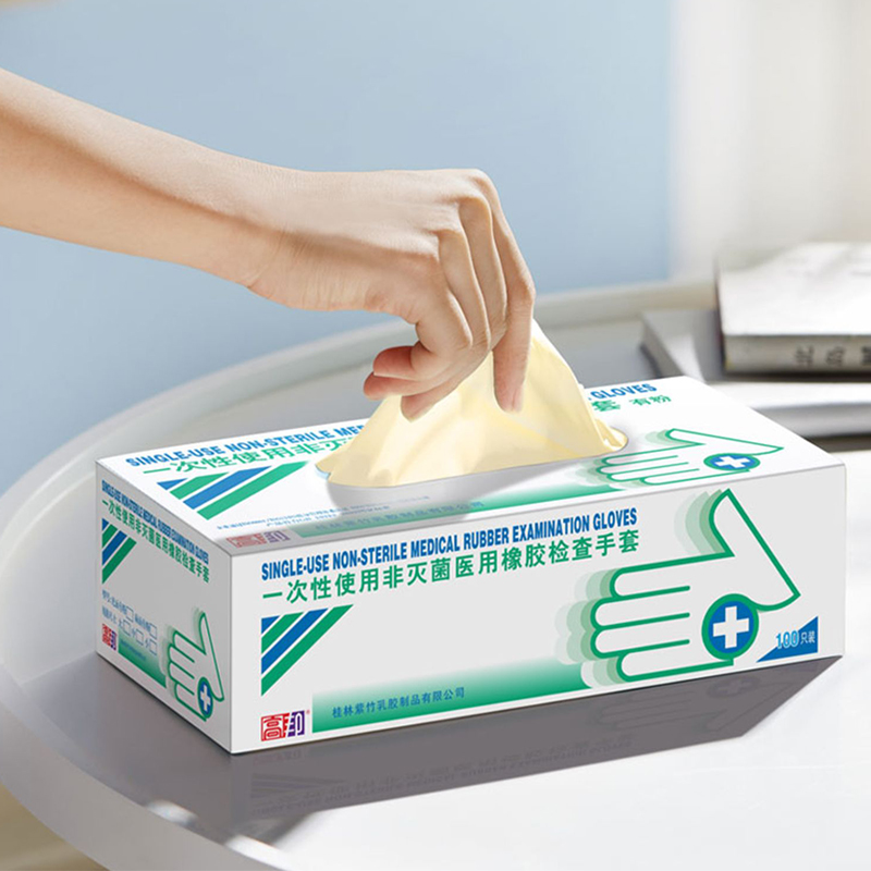 高邦604-010051一次性使用非滅菌醫用橡膠檢查手套小號S碼圖片4