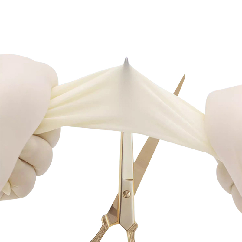 高邦604-010058無粉麻面一次性使用醫用橡膠檢查手套M碼圖片3