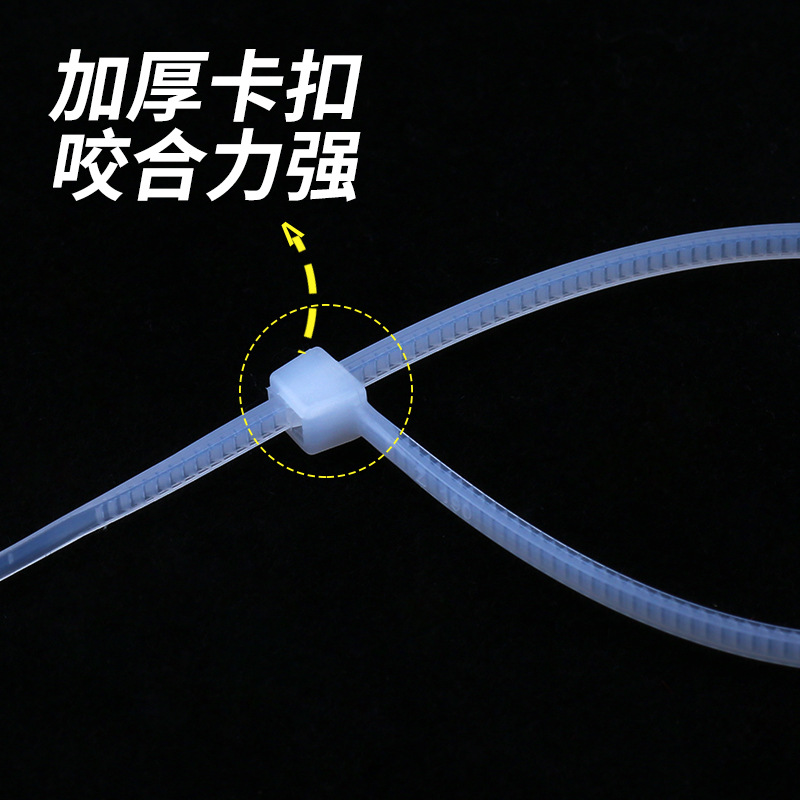 尼龍?jiān)鷰О咨猃埨υ鷰ё枣i式扎帶圖片1