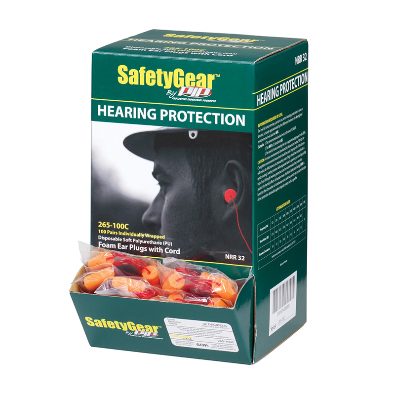 PIP 265-100C子彈型PU帶線防噪音耳塞圖片2