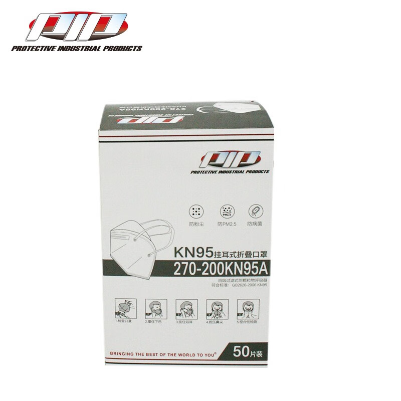 PIP 270-200KN95A折疊耳帶式KN95防塵口罩圖片4