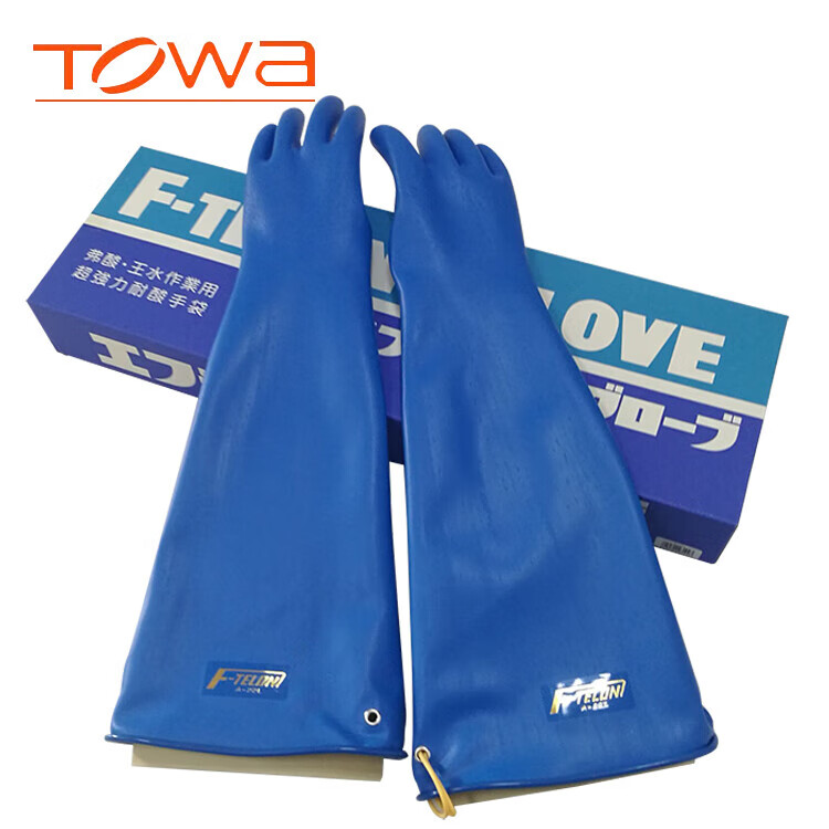 TOWA A-22L防強酸堿防化手套Hanaki F-TELON手套58cm圖片1