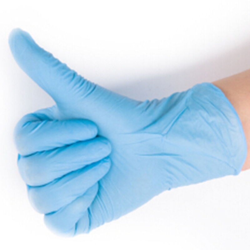 麥迪康1191B藍色無粉一次性丁腈手套S圖片1