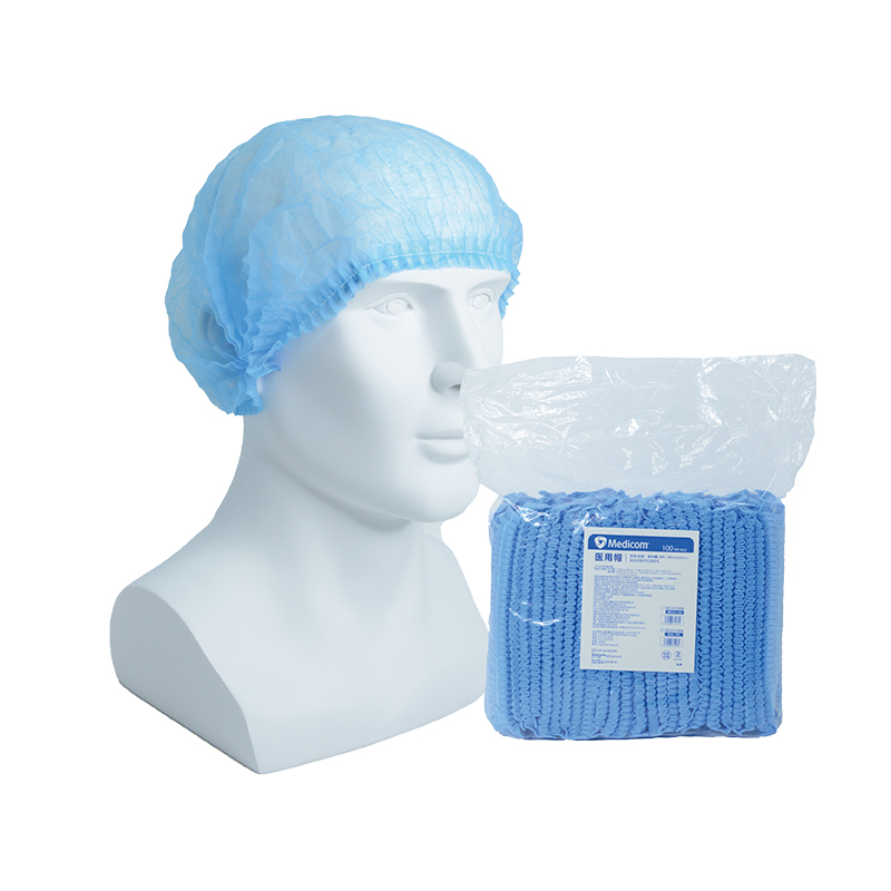 麥迪康8000-B藍色無紡布條形帽圖片2