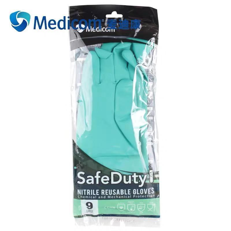 麥迪康1159B防水防滑耐磨丁腈防化手套7圖片4