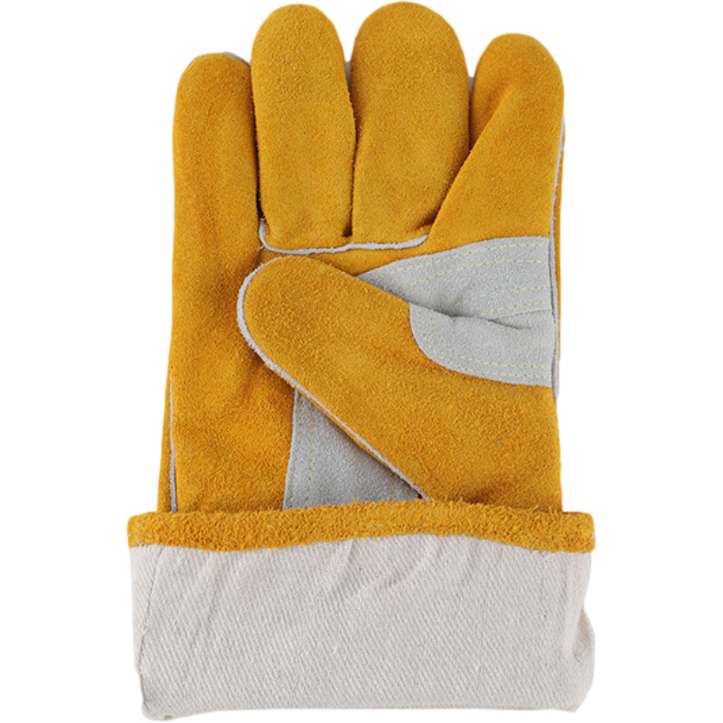 友盟AP-2202金黃色耐磨隔熱電焊手套圖片3
