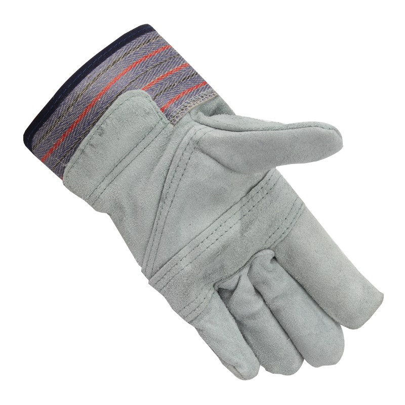友盟AP-1510耐磨抗穿插牛二層皮勞保手套圖片2