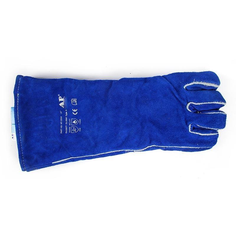 友盟AP-2054彩藍色加長電焊手套圖片3