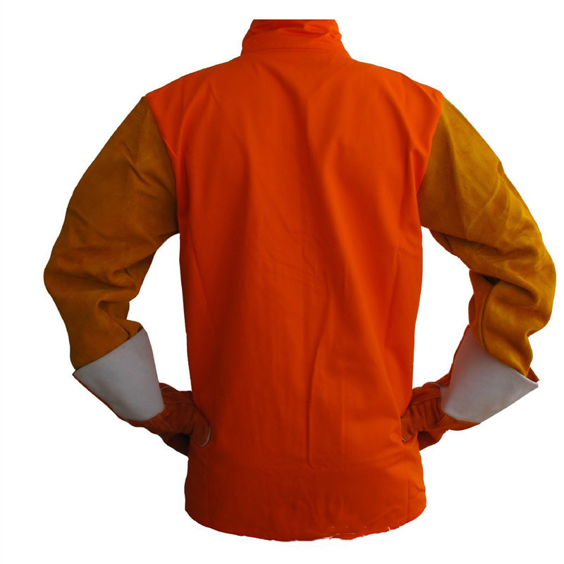 友盟AP-2630橙色牛二層皮焊工服圖片1