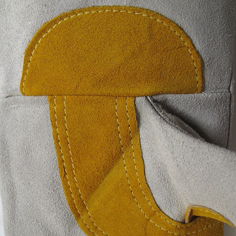 友盟AP-2201耐磨抗割牛二層皮電焊手套圖片4