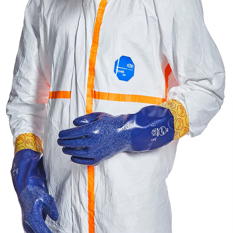杜邦Tyvek800J TJ198TWHP防護(hù)服膠條連體C級(jí)防化服圖片5