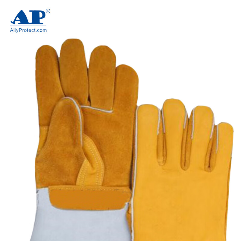 友盟AP-2950耐磨舒適牛青皮電焊手套圖片2