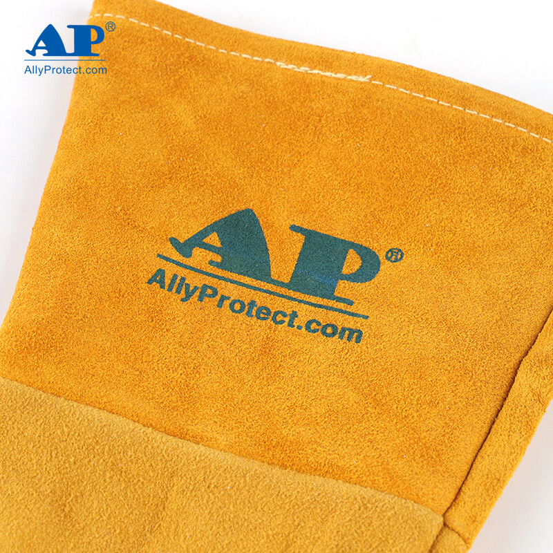 友盟AP-2327金黃色鹿二層皮電焊手套圖片3