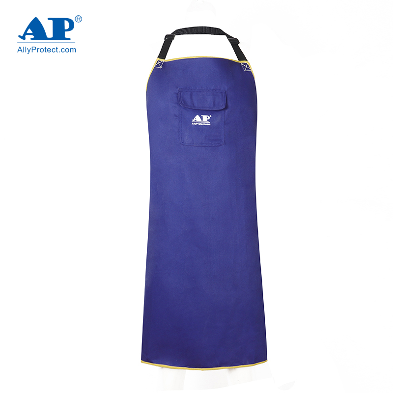 友盟AP-7036藍色阻燃布圍裙圖片2