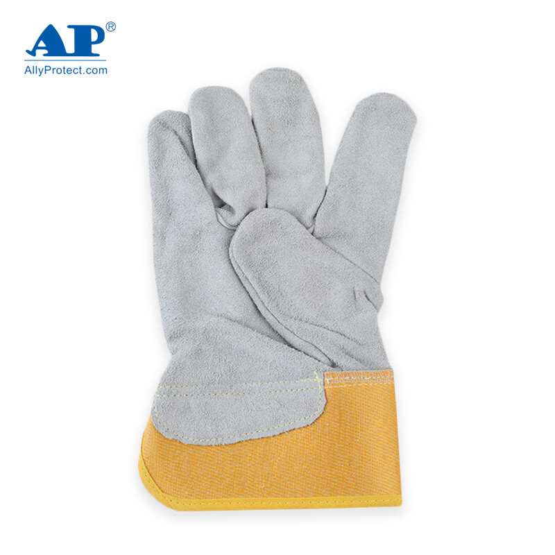 友盟AP-2209牛二層皮勞保手套圖片1